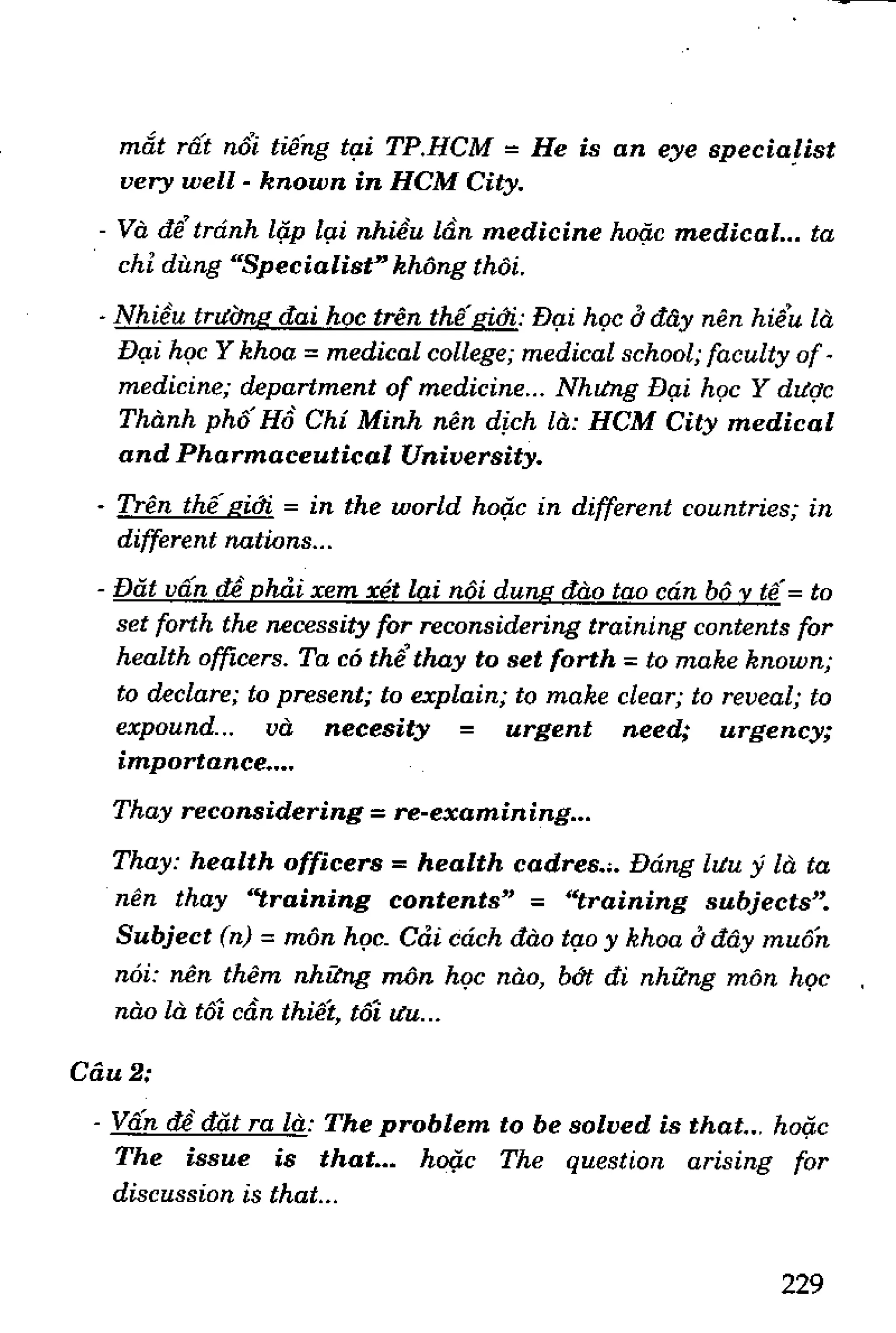 Luyện dịch Việt Anh