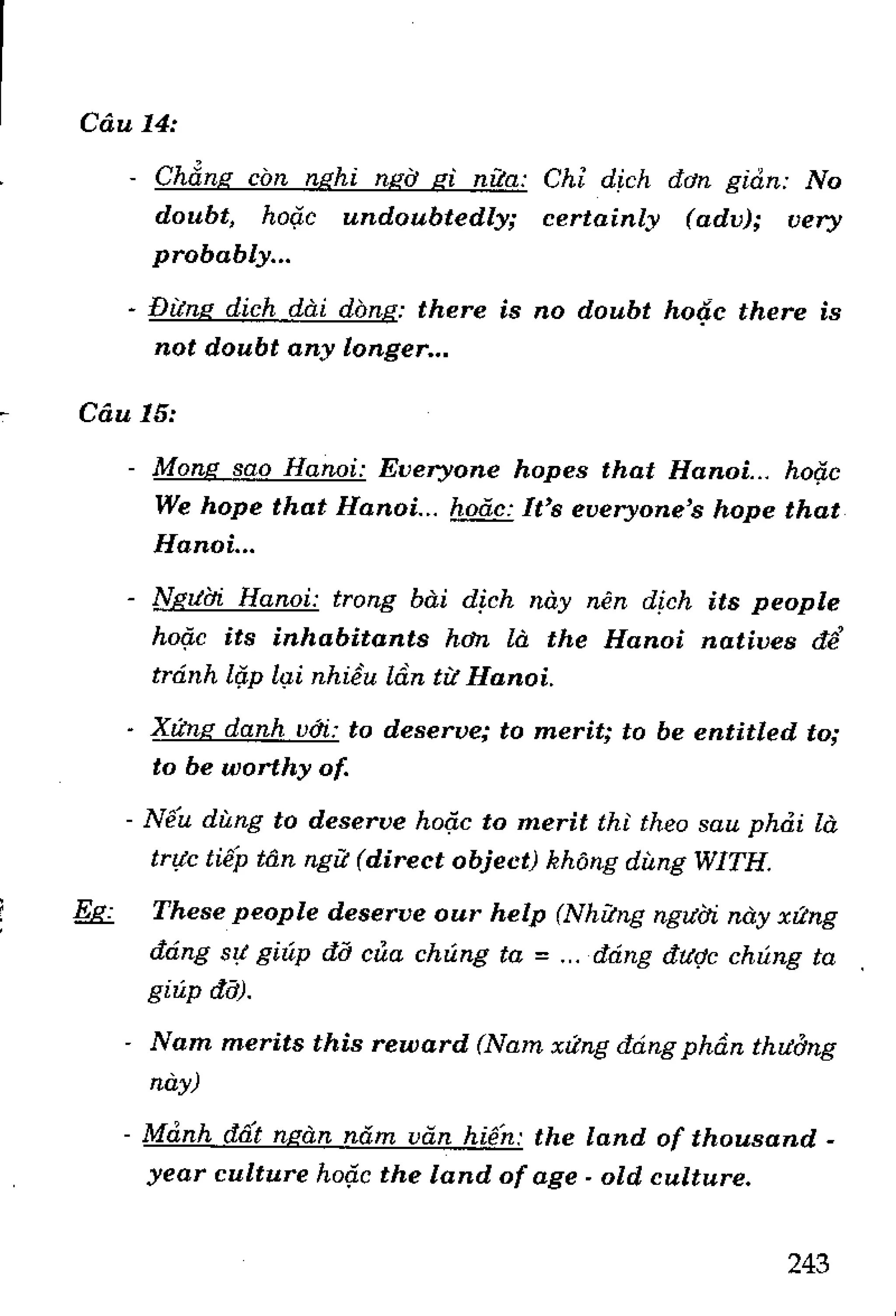 Luyện dịch Việt Anh