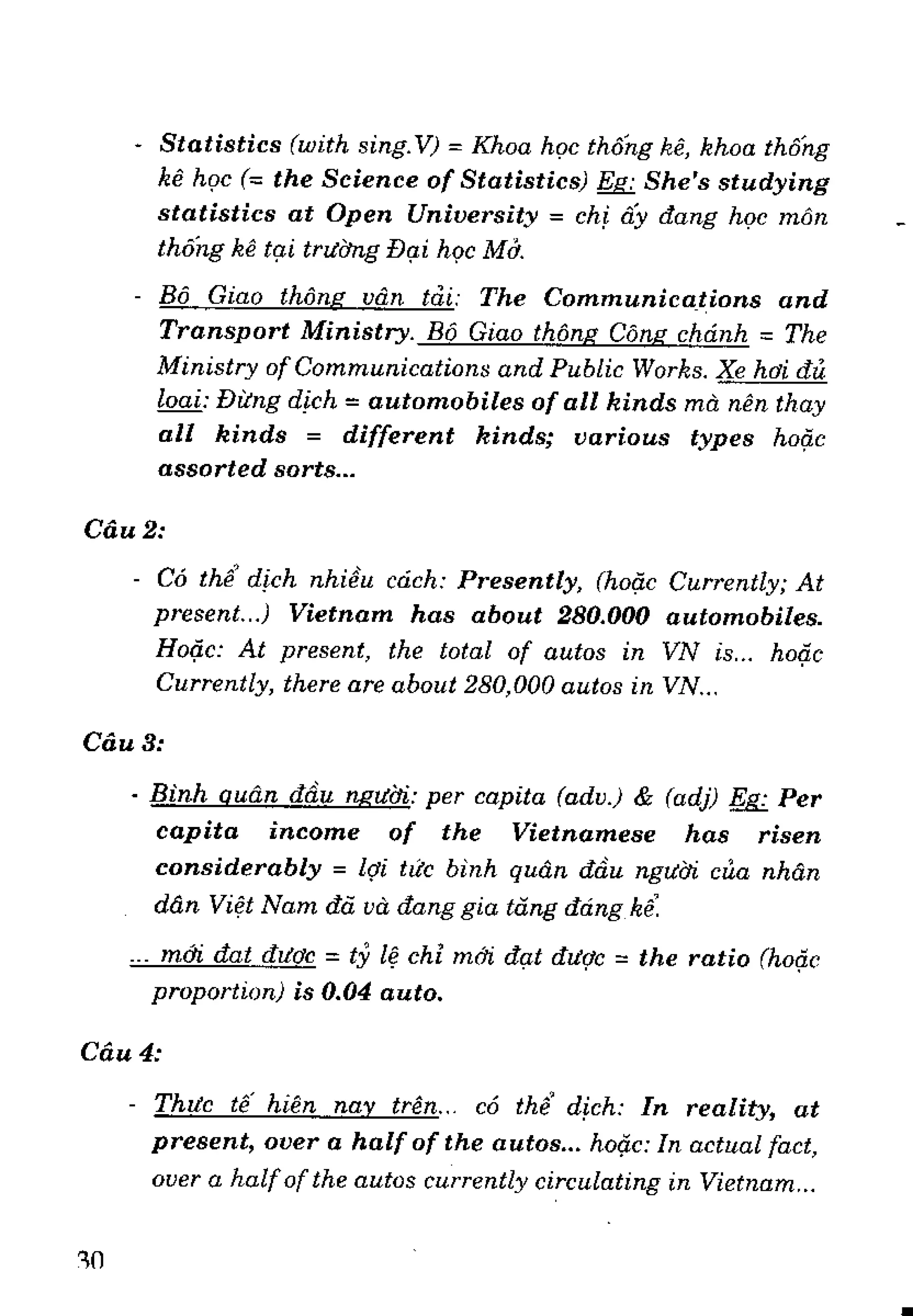 Luyện dịch Việt Anh