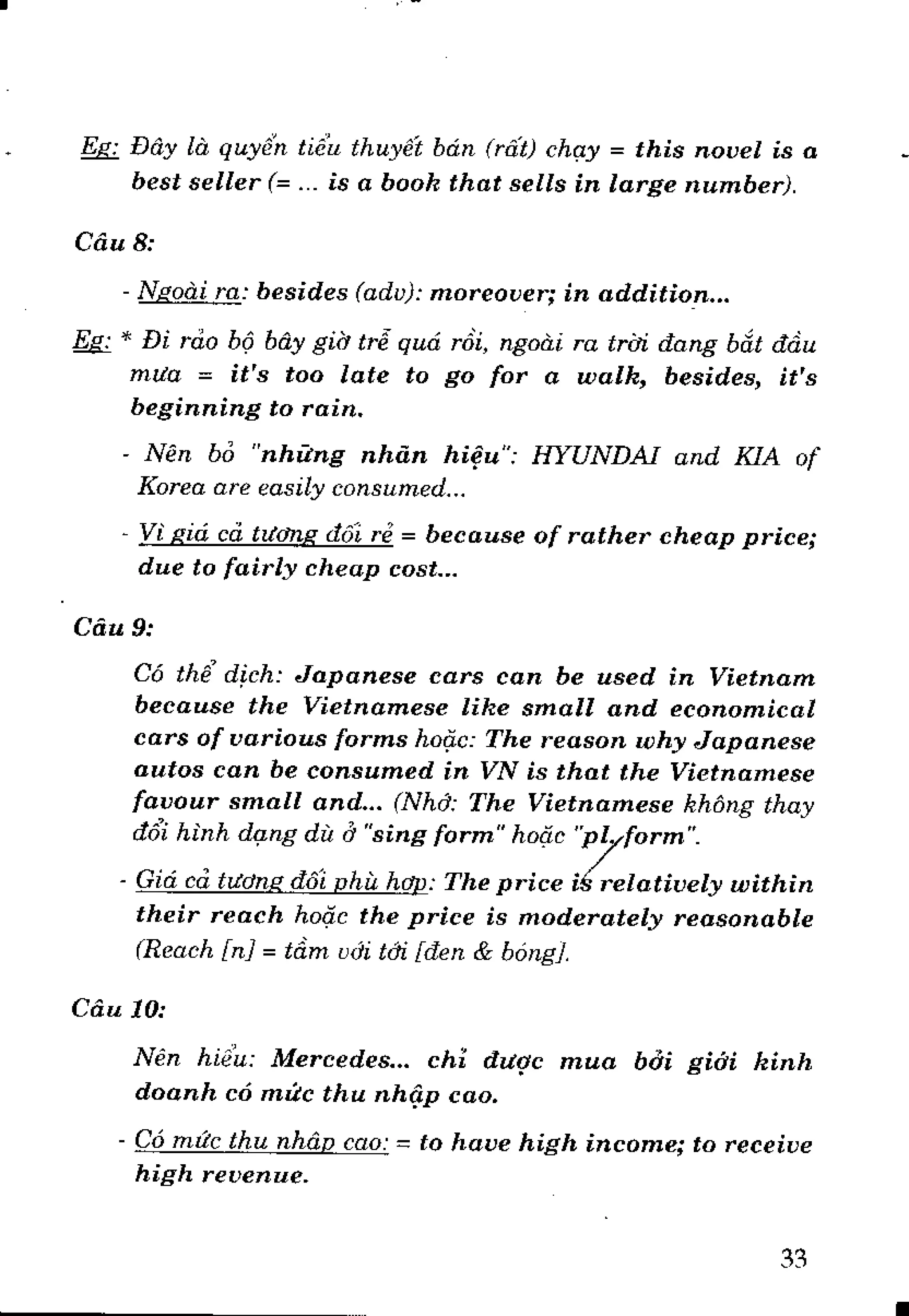 Luyện dịch Việt Anh