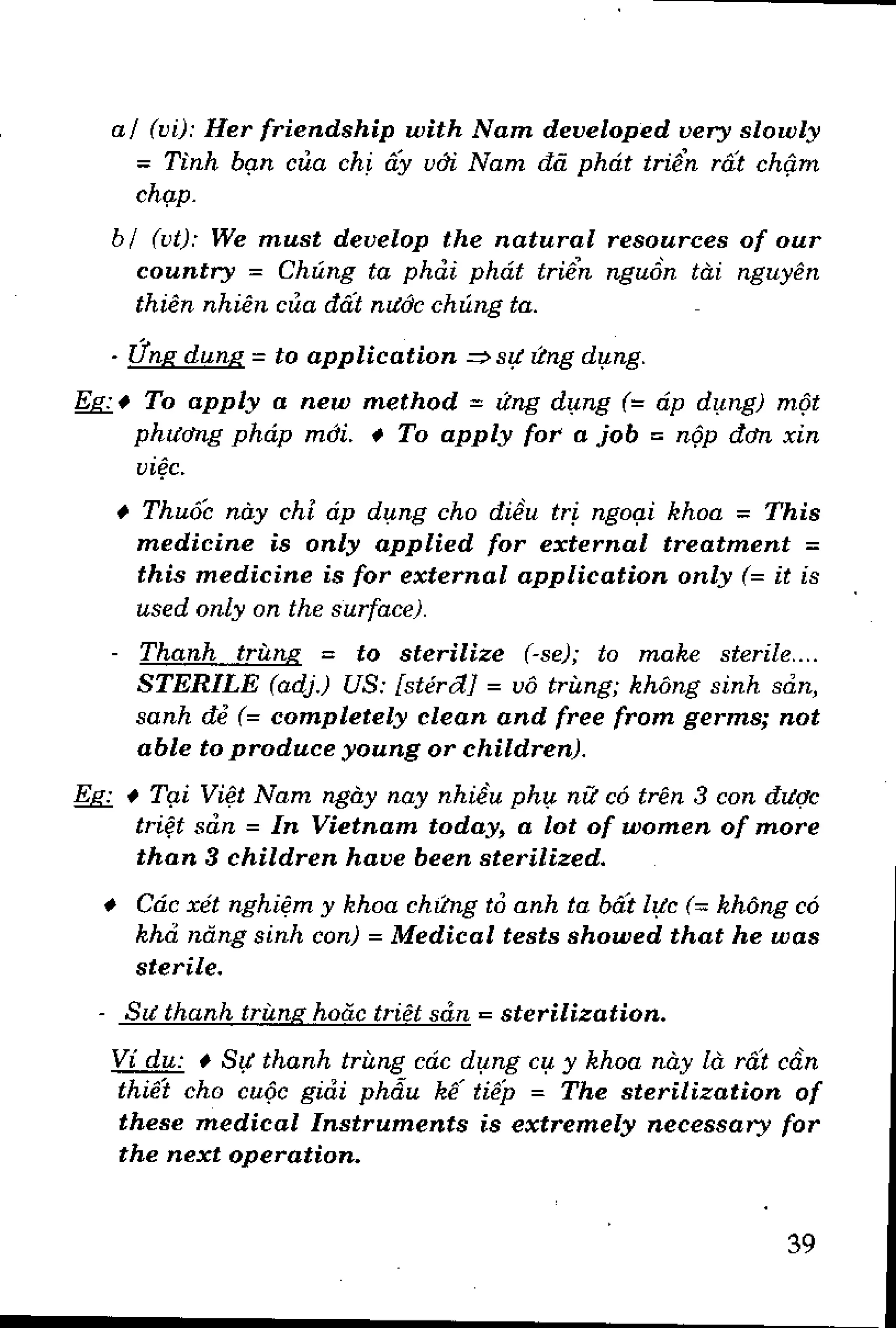 Luyện dịch Việt Anh