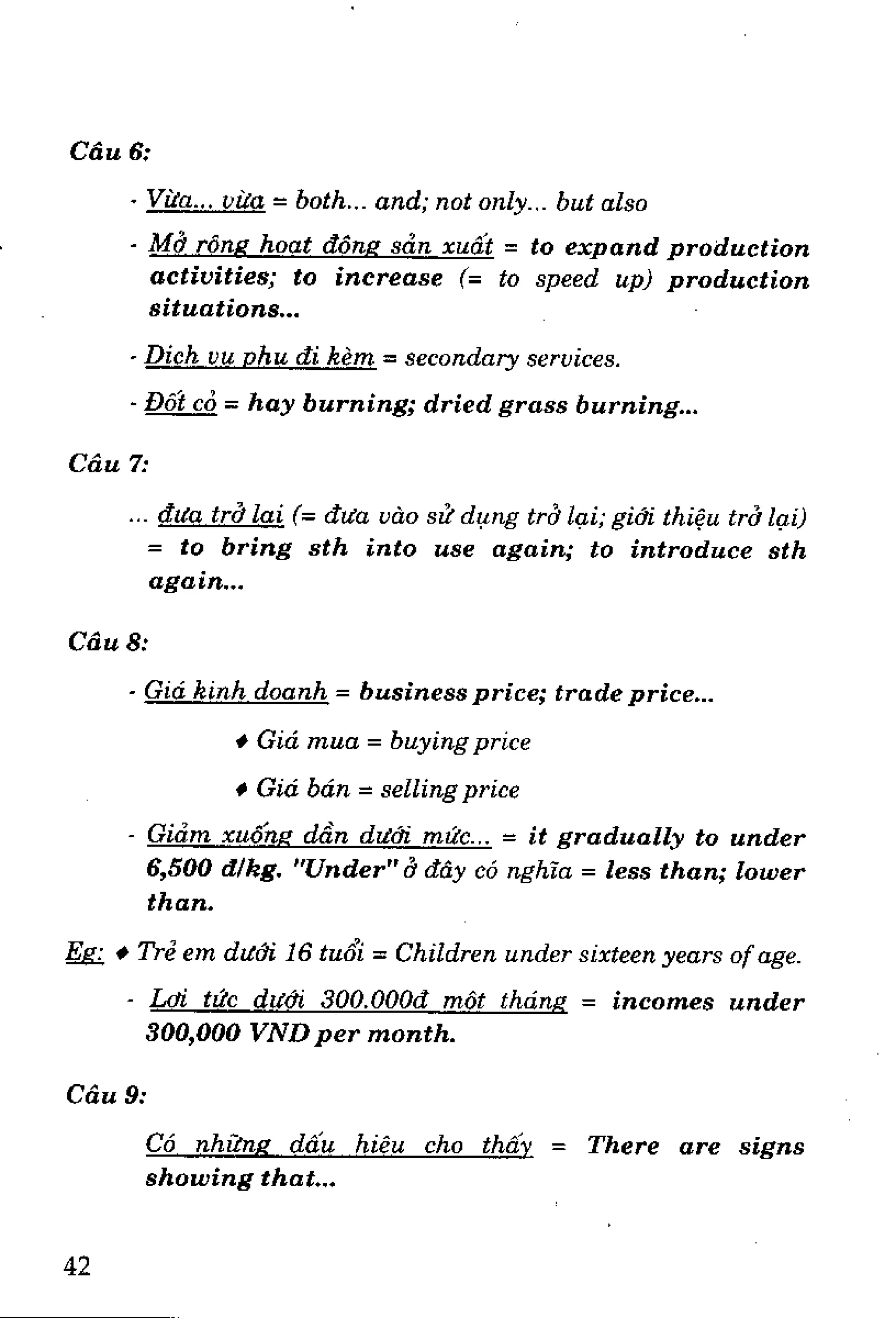 Luyện dịch Việt Anh