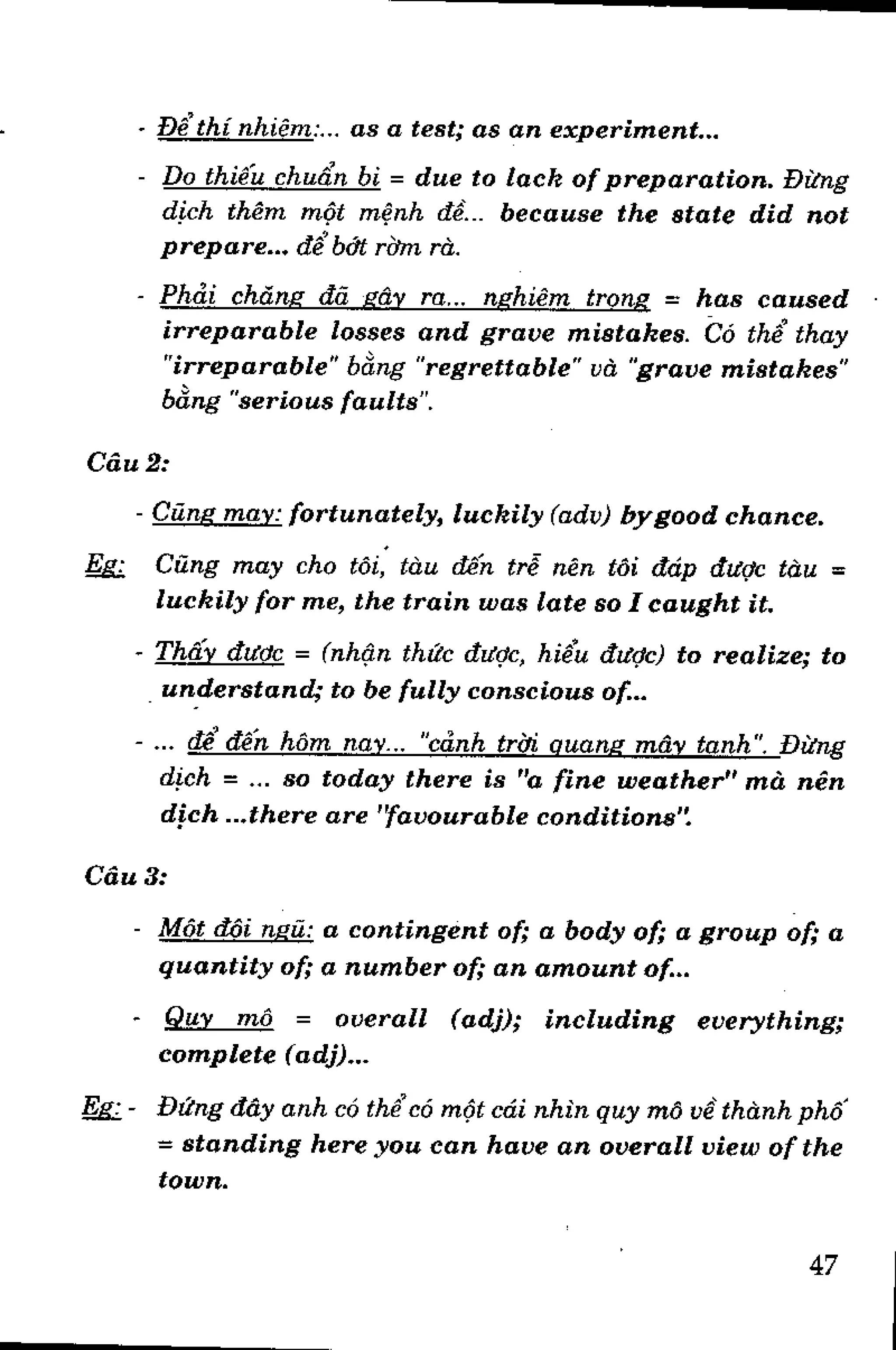 Luyện dịch Việt Anh