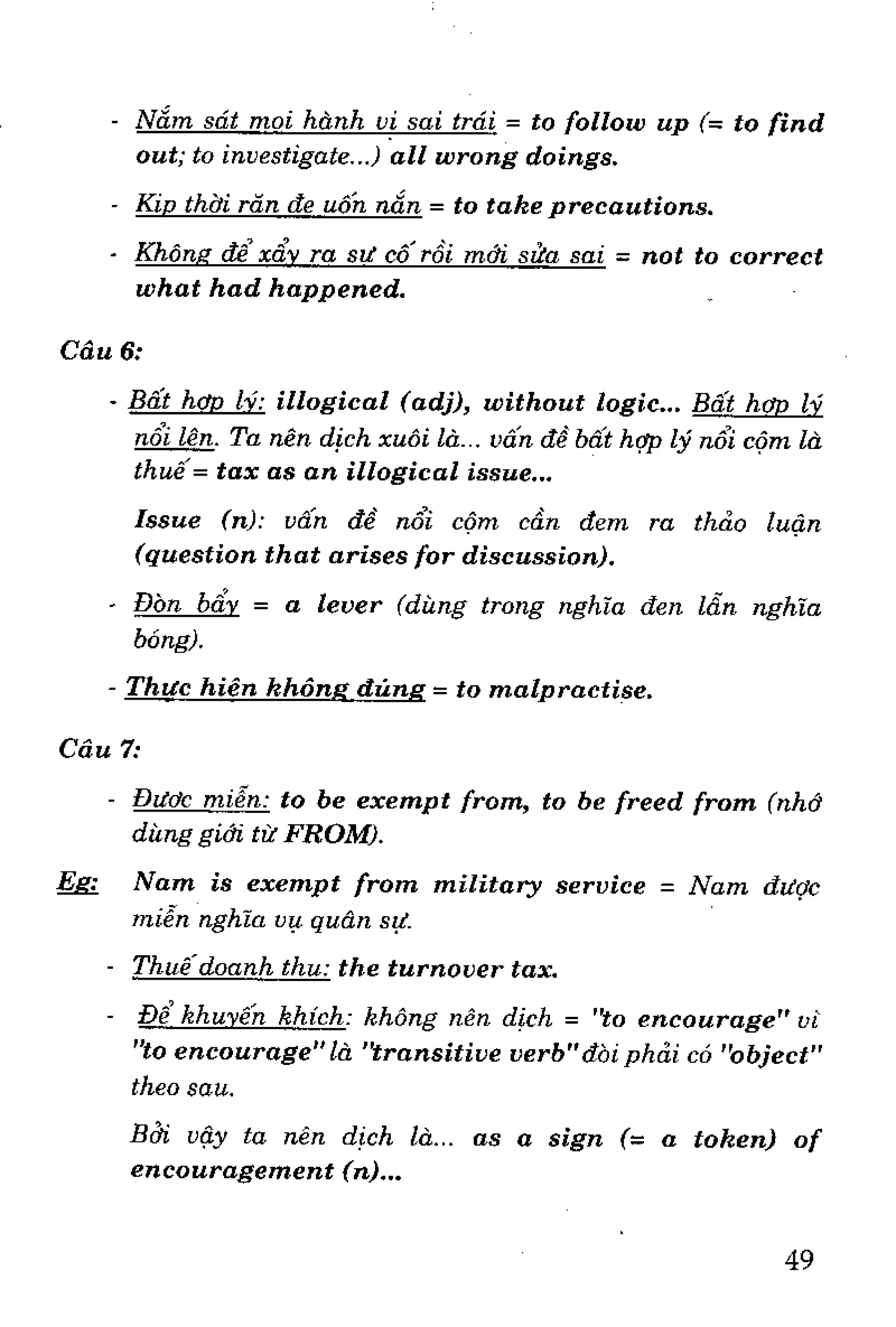 Luyện dịch Việt Anh