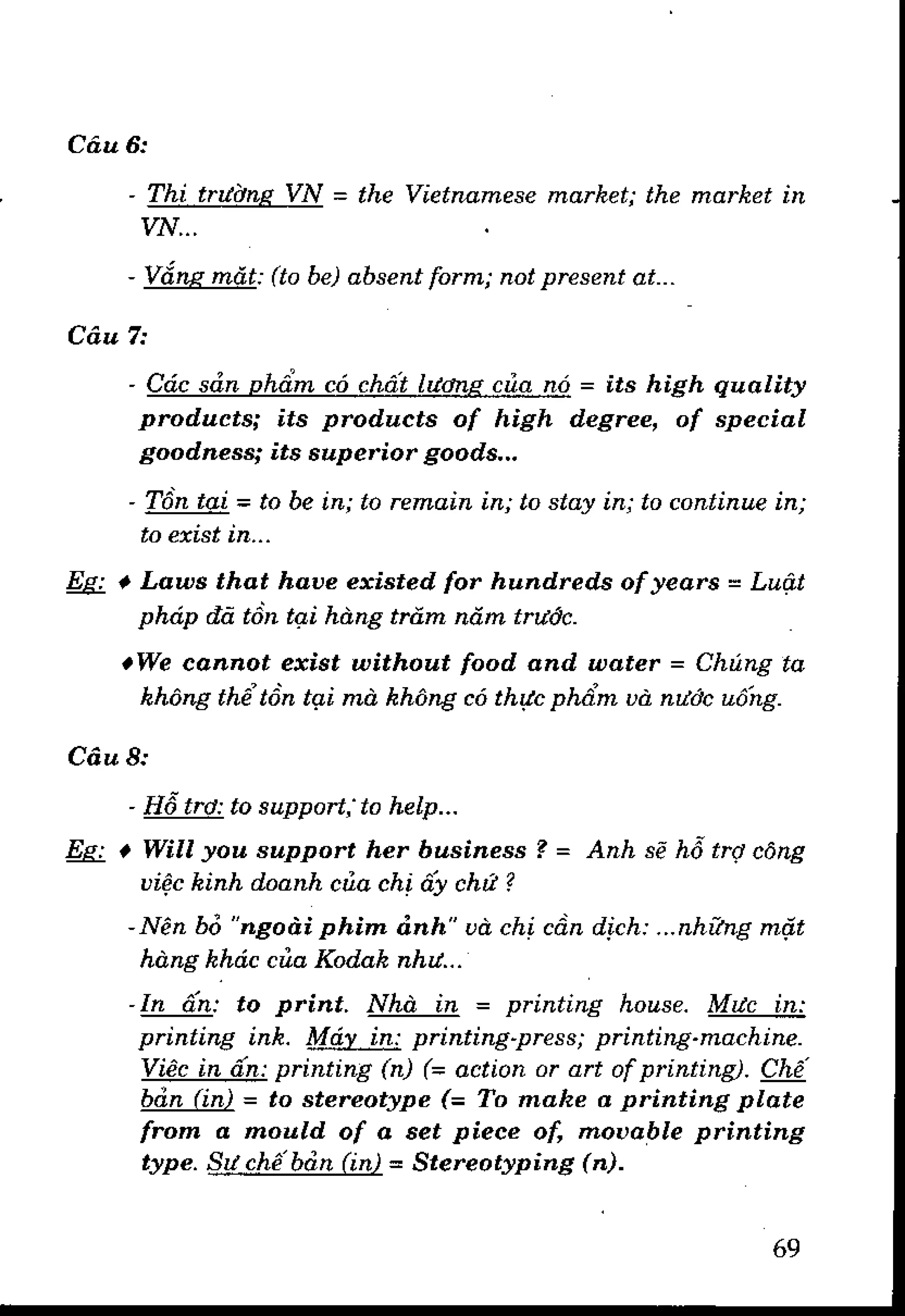 Luyện dịch Việt Anh