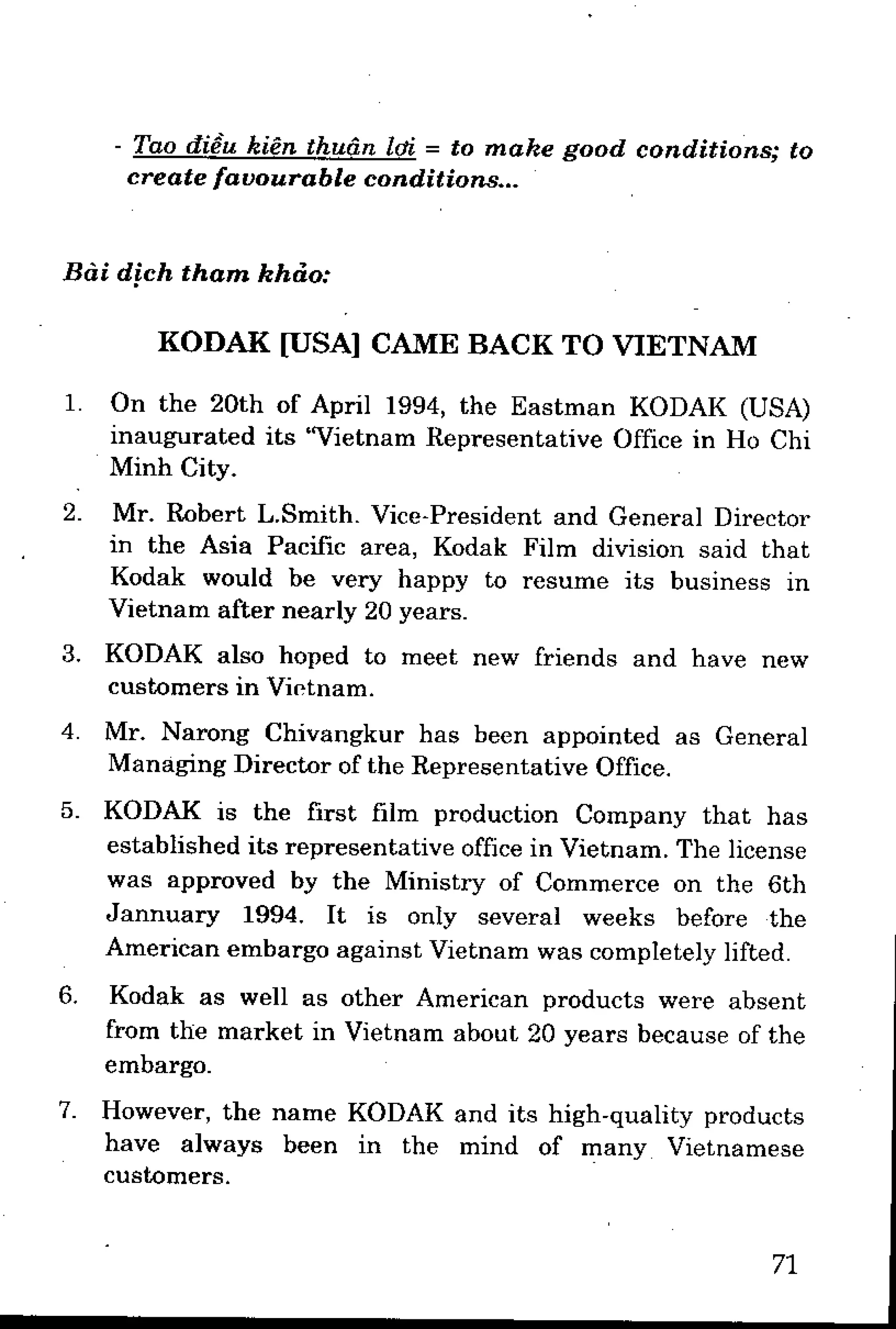 Luyện dịch Việt Anh