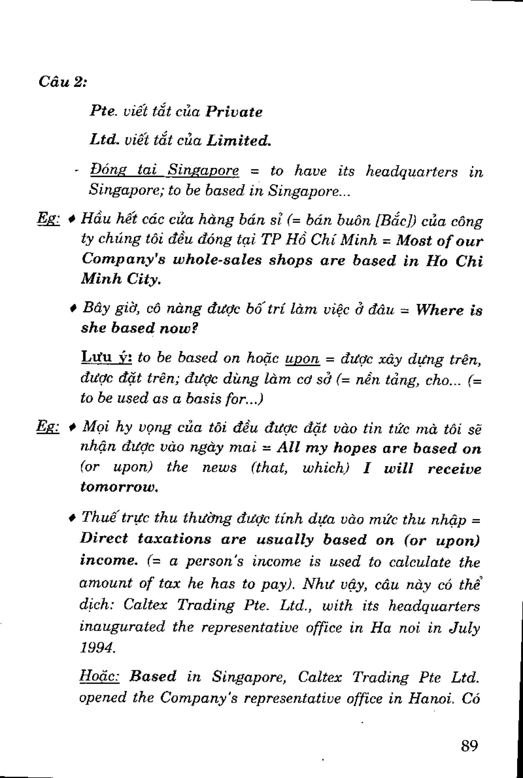 Luyện dịch Việt Anh