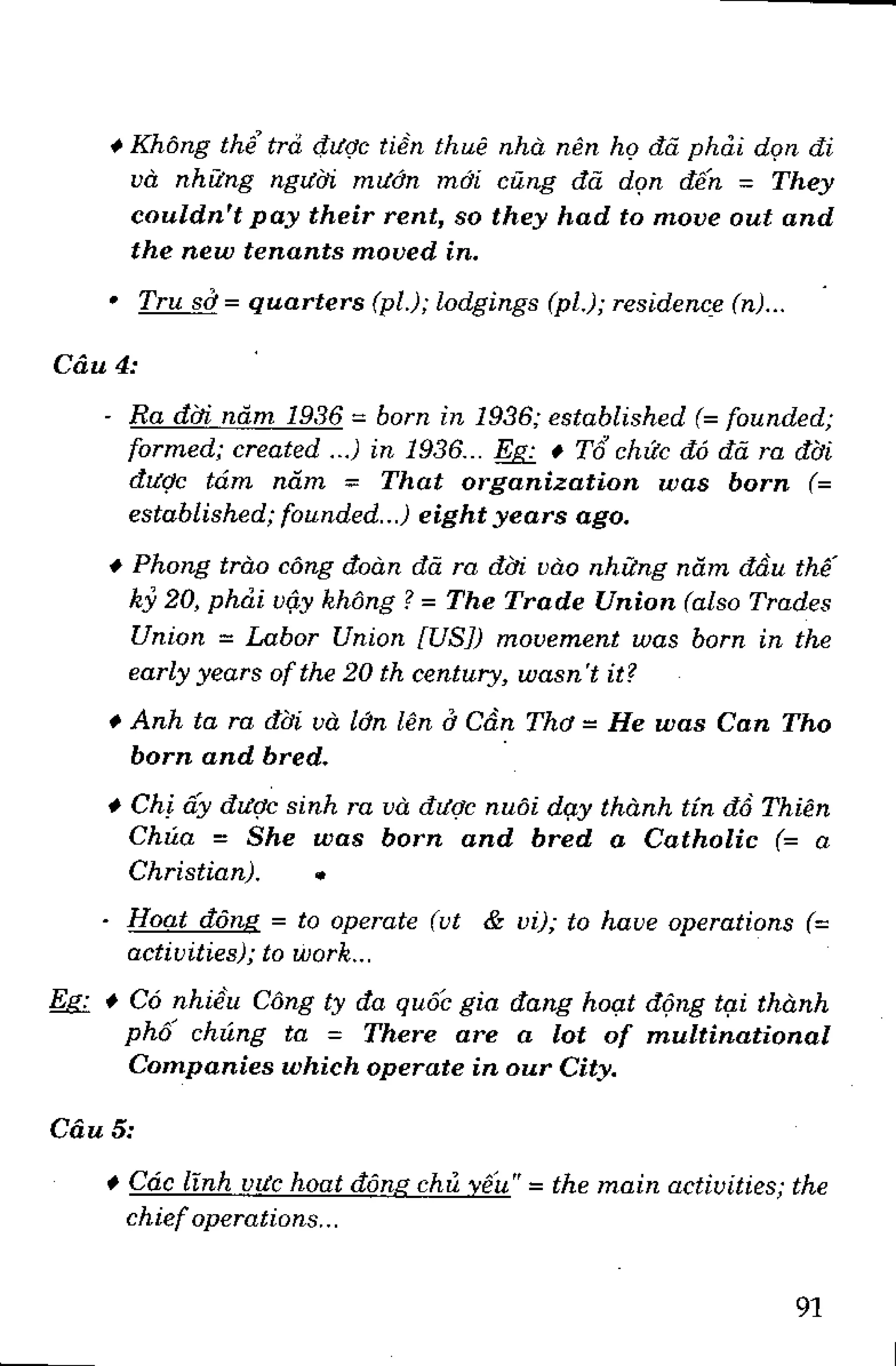 Luyện dịch Việt Anh