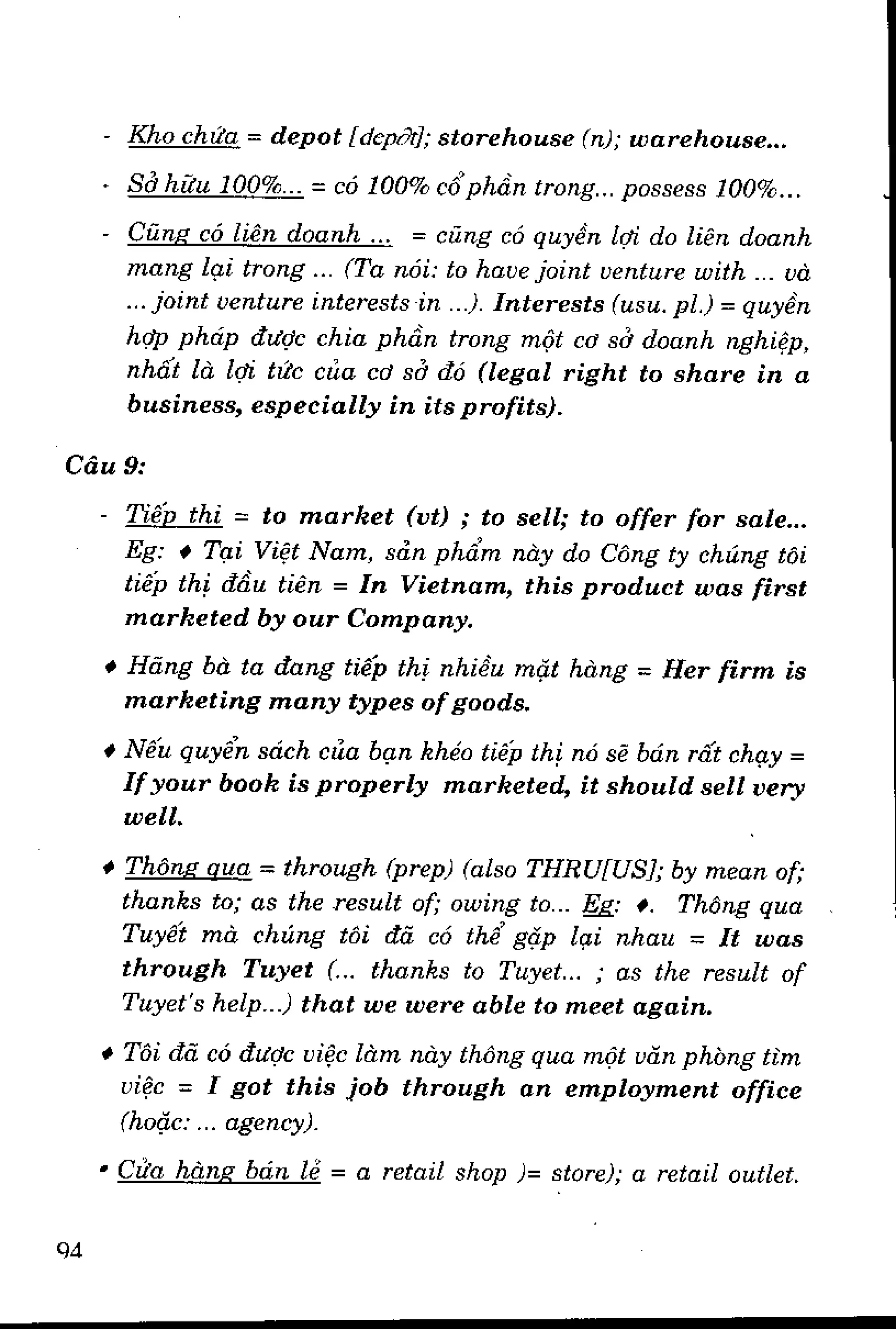 Luyện dịch Việt Anh