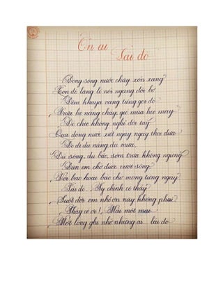 luyện chữ đẹp cho người lớn | DOCX