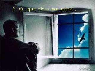Y tú , que vives tan ajeno ,