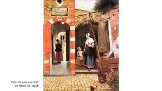 Patio da casa em Delft
de Pieter De Hooch
 
