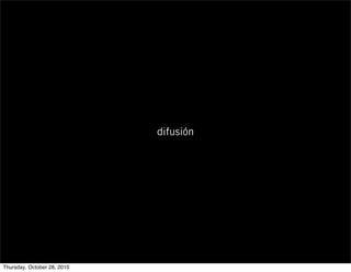 difusión
Thursday, October 28, 2010
 