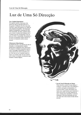 Luz e sombra sem dificuldade