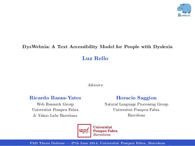 Phd thesis dyslexia