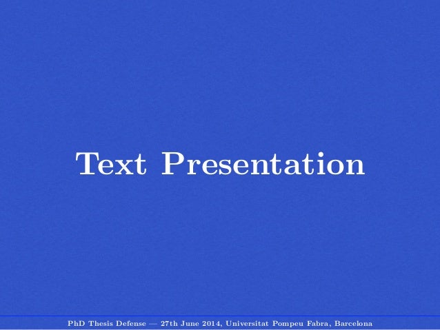 Multimedia phd thesis