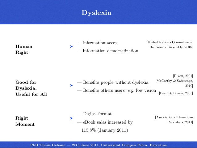 Writing a phd with dyslexia