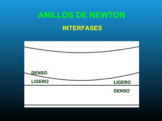ANILLOS DE NEWTON
INTERFASES
DENSO
LIGERO LIGERO
DENSO
 