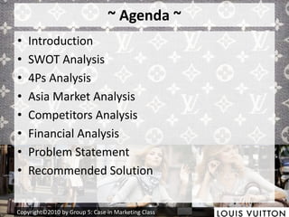 Solved] The financial statements of Louis Vuitton are presented in