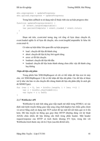 Luận văn: Xây dựng ứng dụng web với HTML 5.0, HAY | PDF