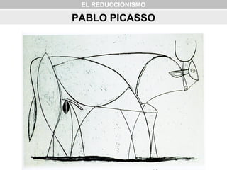 EL REDUCCIONISMO
PABLO PICASSO
 