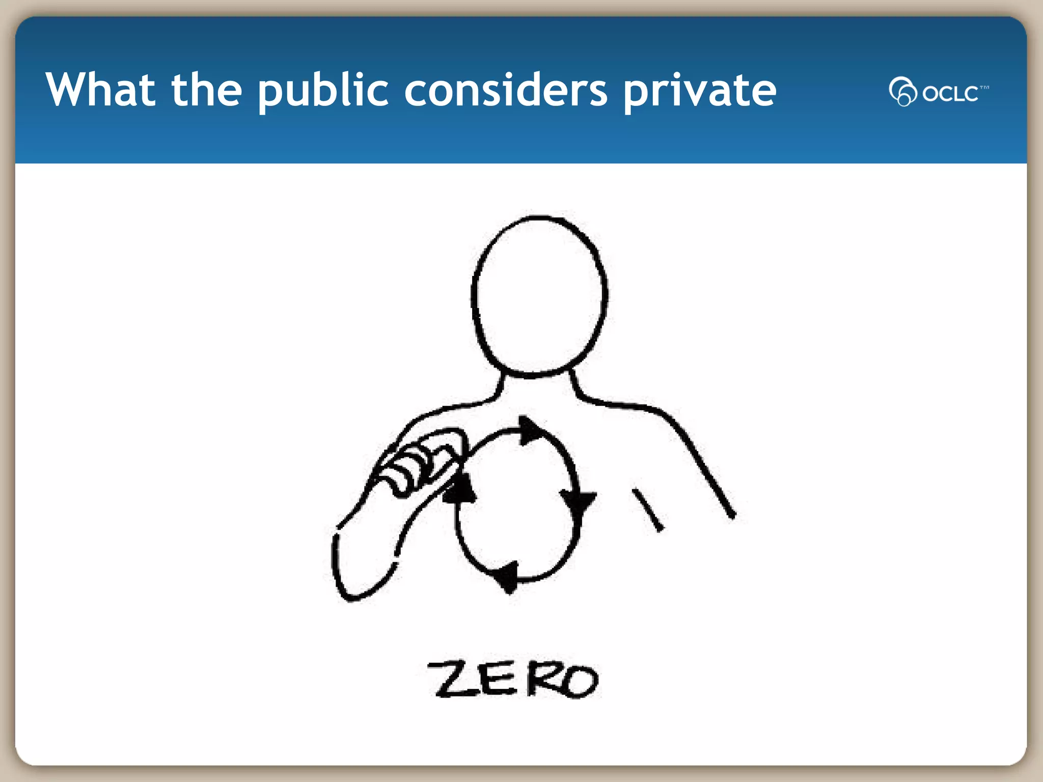 What the public considers private 