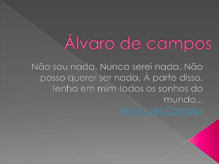 álvaro De Campos Versos De Amor