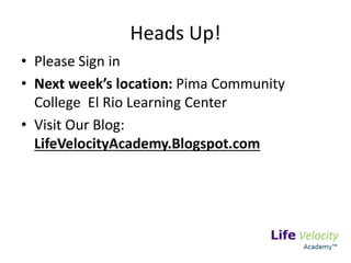 Life Velocity Academy: Think & Grow Rich Class #7 - Power of The ...