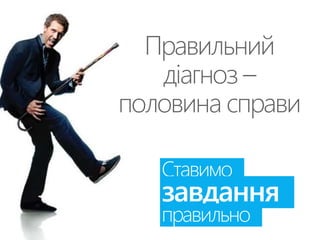 Ставимо 
завдання 
правильно 
 