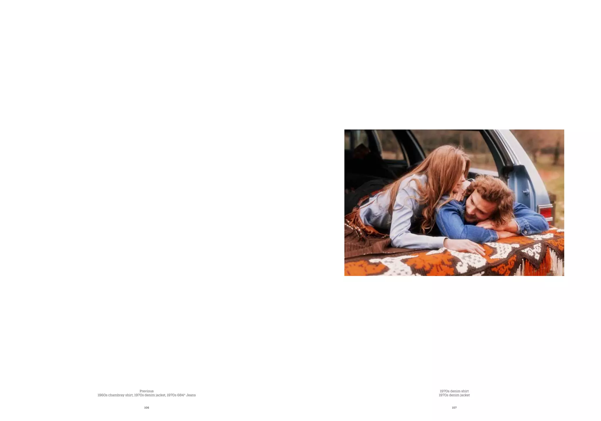 106 107
1970s denim shirt
1970s denim jacket
Previous
1960s chambray shirt, 1970s denim jacket, 1970s 684® Jeans
 