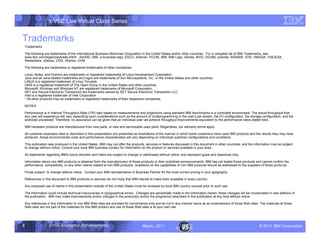 z/VSE Live Virtual Class Series


Trademarks
    Trademarks

    The following are trademarks of the International Business Machines Corporation in the United States and/or other countries. For a complete list of IBM Trademarks, see
    www.ibm.com/legal/copytrade.shtml: AS/400, DBE, e-business logo, ESCO, eServer, FICON, IBM, IBM Logo, iSeries, MVS, OS/390, pSeries, RS/6000, S/30, VM/ESA, VSE/ESA,
    Websphere, xSeries, z/OS, zSeries, z/VM

    The following are trademarks or registered trademarks of other companies

    Lotus, Notes, and Domino are trademarks or registered trademarks of Lotus Development Corporation
    Java and all Java-related trademarks and logos are trademarks of Sun Microsystems, Inc., in the United States and other countries
    LINUX is a registered trademark of Linux Torvalds
    UNIX is a registered trademark of The Open Group in the United States and other countries.
    Microsoft, Windows and Windows NT are registered trademarks of Microsoft Corporation.
    SET and Secure Electronic Transaction are trademarks owned by SET Secure Electronic Transaction LLC.
    Intel is a registered trademark of Intel Corporation
    * All other products may be trademarks or registered trademarks of their respective companies.

    NOTES:

    Performance is in Internal Throughput Rate (ITR) ratio based on measurements and projections using standard IBM benchmarks in a controlled environment. The actual throughput that
    any user will experience will vary depending upon considerations such as the amount of multiprogramming in the user's job stream, the I/O configuration, the storage configuration, and the
    workload processed. Therefore, no assurance can be given that an individual user will achieve throughput improvements equivalent to the performance ratios stated here.

    IBM hardware products are manufactured from new parts, or new and serviceable used parts. Regardless, our warranty terms apply.

    All customer examples cited or described in this presentation are presented as illustrations of the manner in which some customers have used IBM products and the results they may have
    achieved. Actual environmental costs and performance characteristics will vary depending on individual customer configurations and conditions.

    This publication was produced in the United States. IBM may not offer the products, services or features discussed in this document in other countries, and the information may be subject
    to change without notice. Consult your local IBM business contact for information on the product or services available in your area.

    All statements regarding IBM's future direction and intent are subject to change or withdrawal without notice, and represent goals and objectives only.

    Information about non-IBM products is obtained from the manufacturers of those products or their published announcements. IBM has not tested those products and cannot confirm the
    performance, compatibility, or any other claims related to non-IBM products. Questions on the capabilities of non-IBM products should be addressed to the suppliers of those products.

    Prices subject to change without notice. Contact your IBM representative or Business Partner for the most current pricing in your geography.

    References in this document to IBM products or services do not imply that IBM intends to make them available in every country.

    Any proposed use of claims in this presentation outside of the United States must be reviewed by local IBM country counsel prior to such use.

    The information could include technical inaccuracies or typographical errors. Changes are periodically made to the information herein; these changes will be incorporated in new editions of
    the publication. IBM may make improvements and/or changes in the product(s) and/or the program(s) described in this publication at any time without notice.

    Any references in this information to non-IBM Web sites are provided for convenience only and do not in any manner serve as an endorsement of those Web sites. The materials at those
    Web sites are not part of the materials for this IBM product and use of those Web sites is at your own risk.




2                    z/VSE Encryption Enhancements                                    March, 2011                                                                      – 2011 IBM Corporation
 