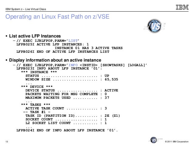 z/VSE Fast Path to Linux on System z        z/VSE Fast Path to Linux on System z