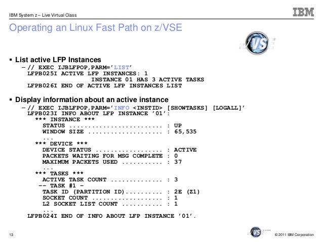 z/VSE Fast Path to Linux on System z z/VSE Fast Path to Linux on System z