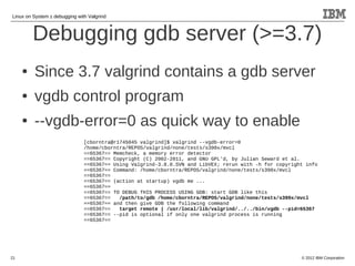 Linux on System z debugging with Valgrind | PDF