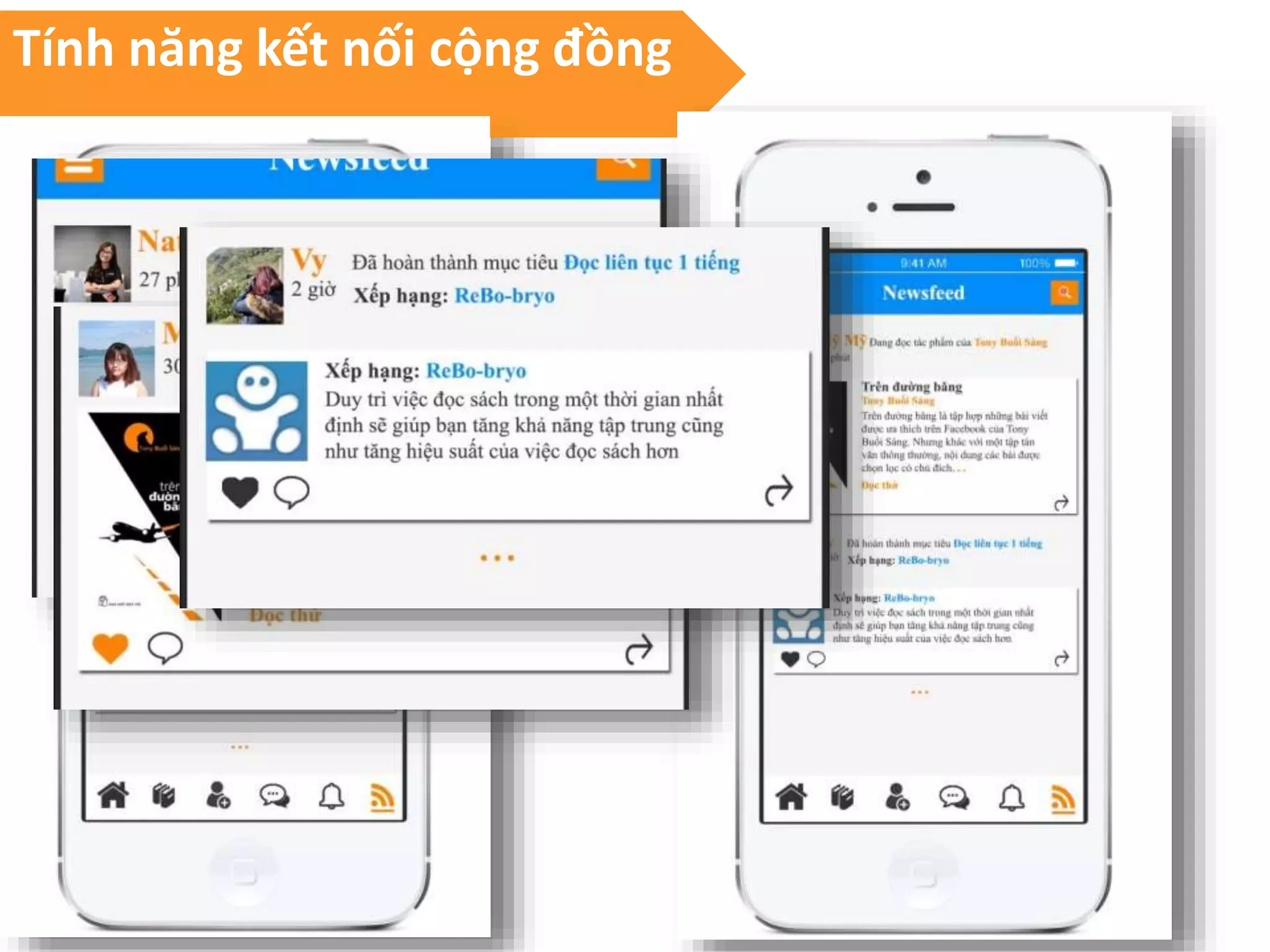 Tính năng kết nối cộng đồng
 