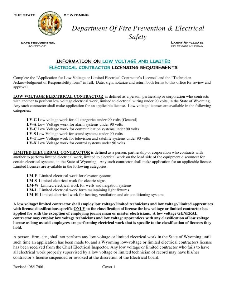 electrical contractor license