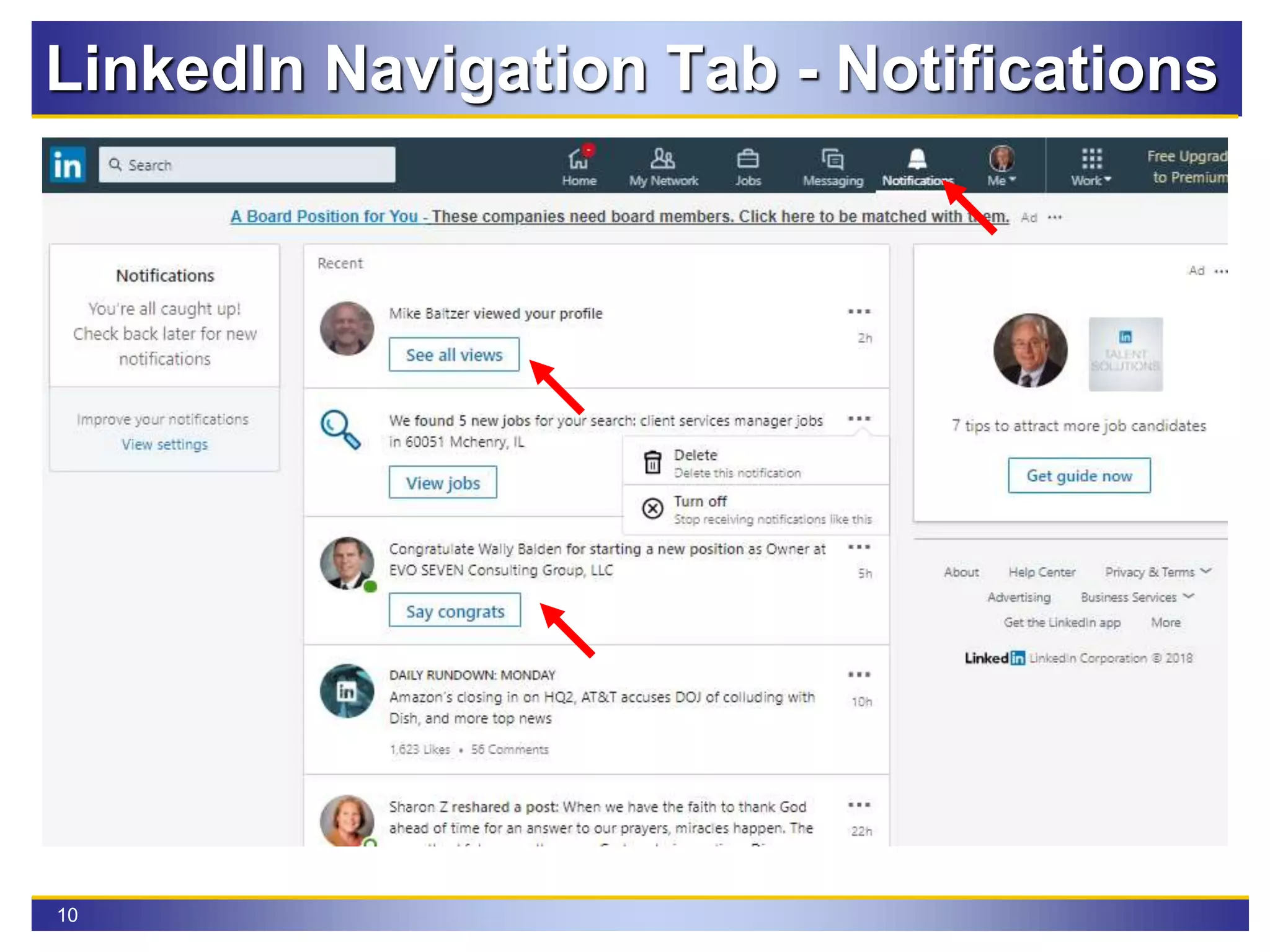 10
LinkedIn Navigation Tab - Notifications
 