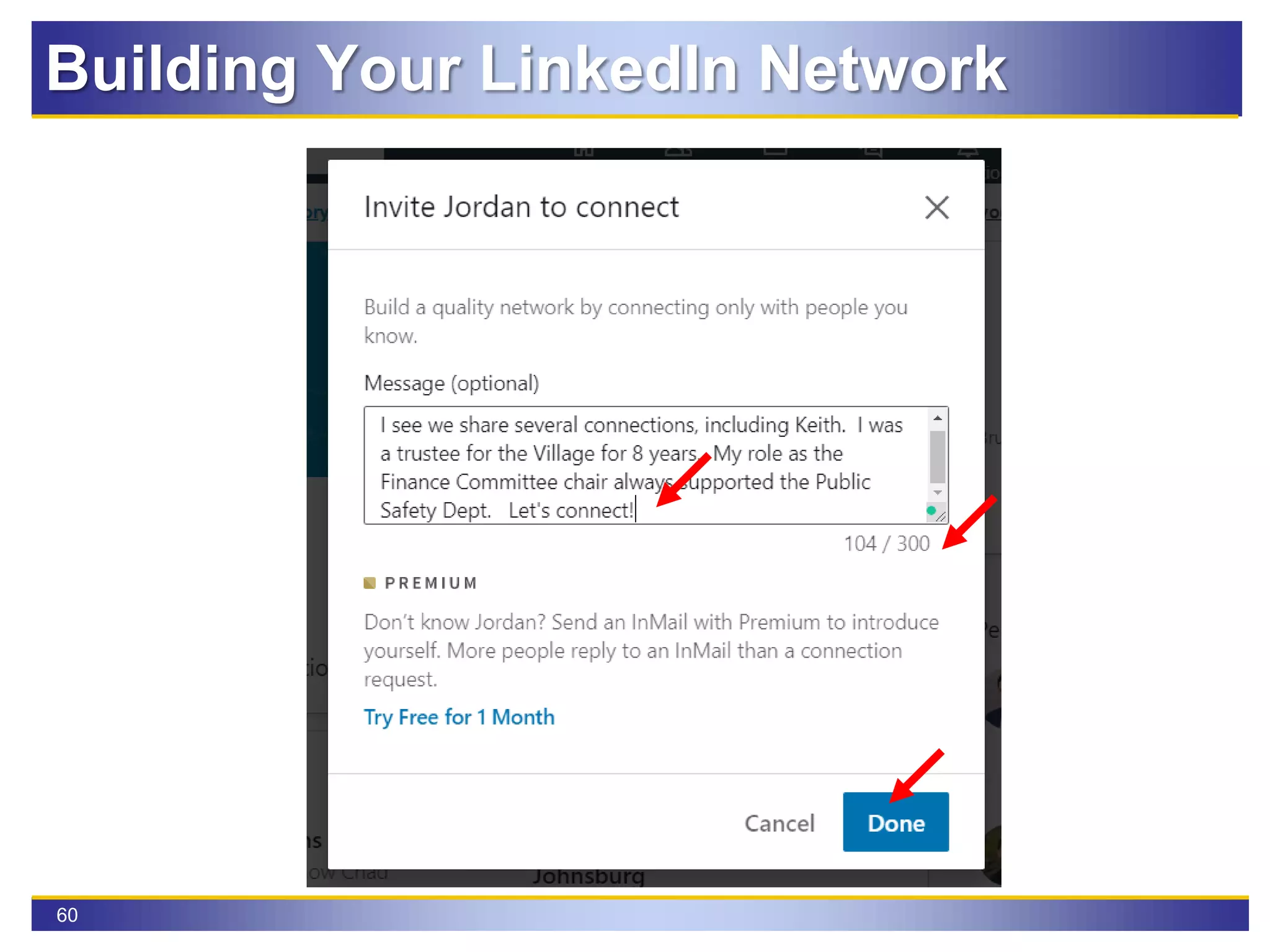 60
Building Your LinkedIn Network
 
