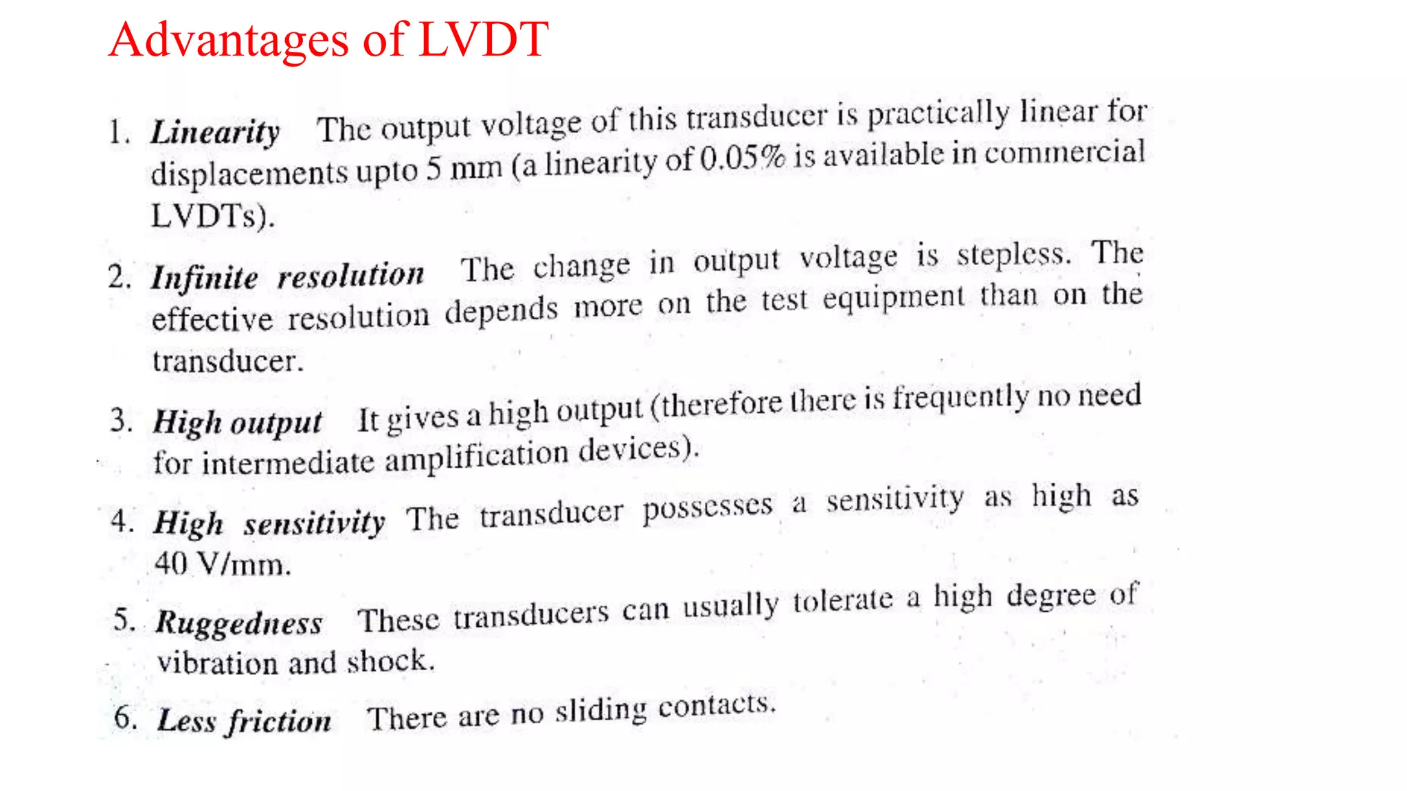 Linear Variable Differential Transducer(LVDT) | PPTX