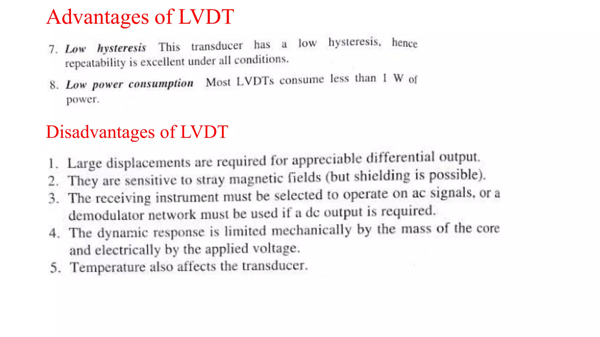 Linear Variable Differential Transducer(LVDT) | PPTX