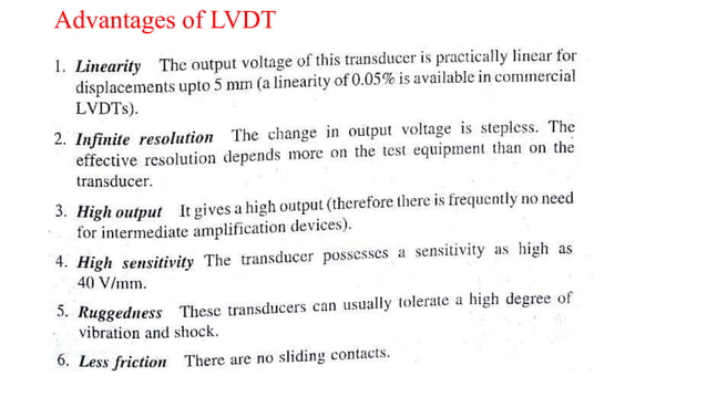 Linear Variable Differential Transducer(LVDT) | PPTX | Physics | Science