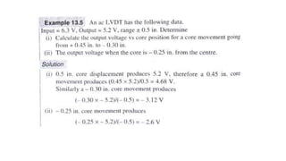 Linear Variable Differential Transducer(LVDT) | PPTX