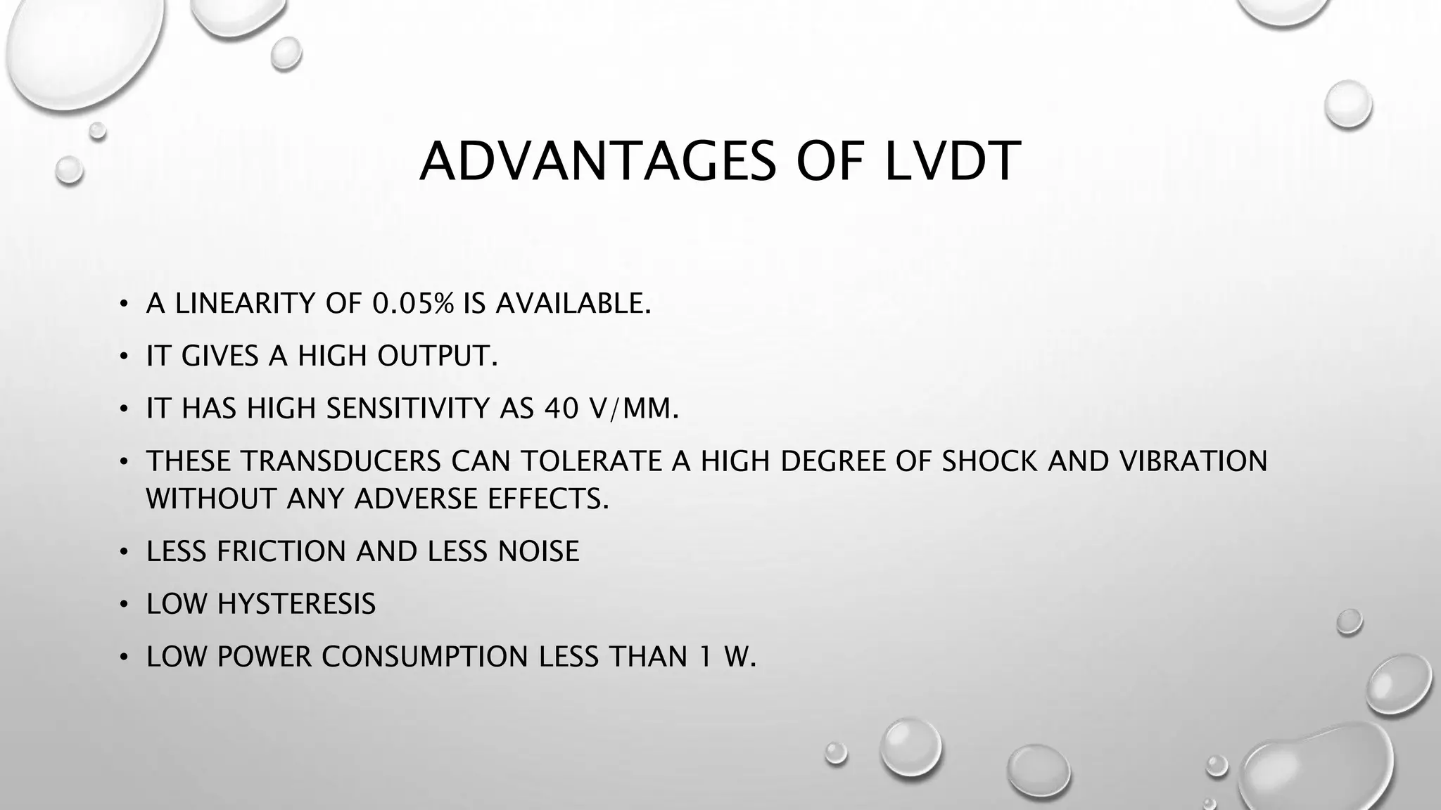 Linear Variable Differential Transducer | LVDT | PPTX