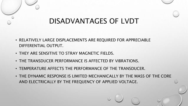 Linear Variable Differential Transducer | LVDT | PPTX | Physics | Science