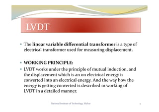 Design of Transducer to measure comparative rotation in 3D using LVDT | PDF