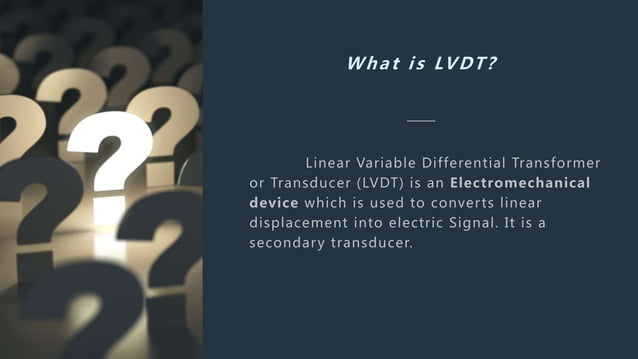Linear variable differential transformer or transducer | PPT