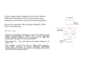 linear variable displacement transformer | PPT