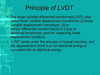 LVDT | PPT | Physics | Science