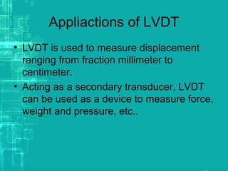 LVDT | PPT