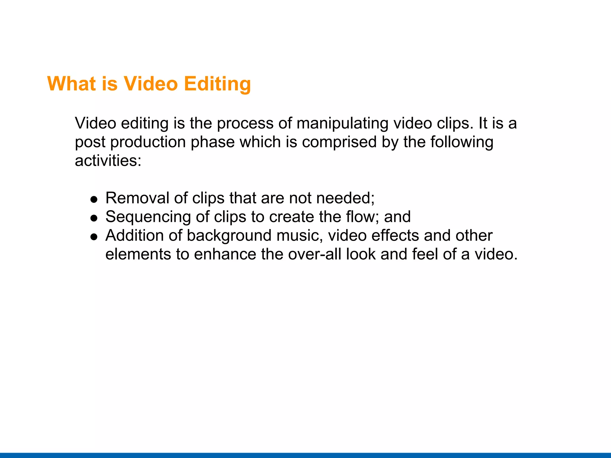 Linux Video Editing